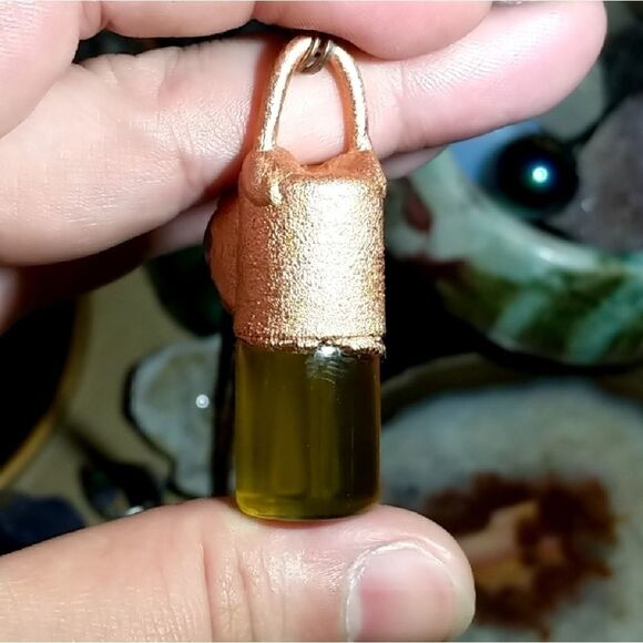 Berkana Rune Quartz Honey Spell Jar Necklace - Picture 3 of 6